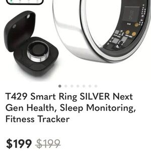T429 Smart Ring Silver - Health & Fitness Tracker
